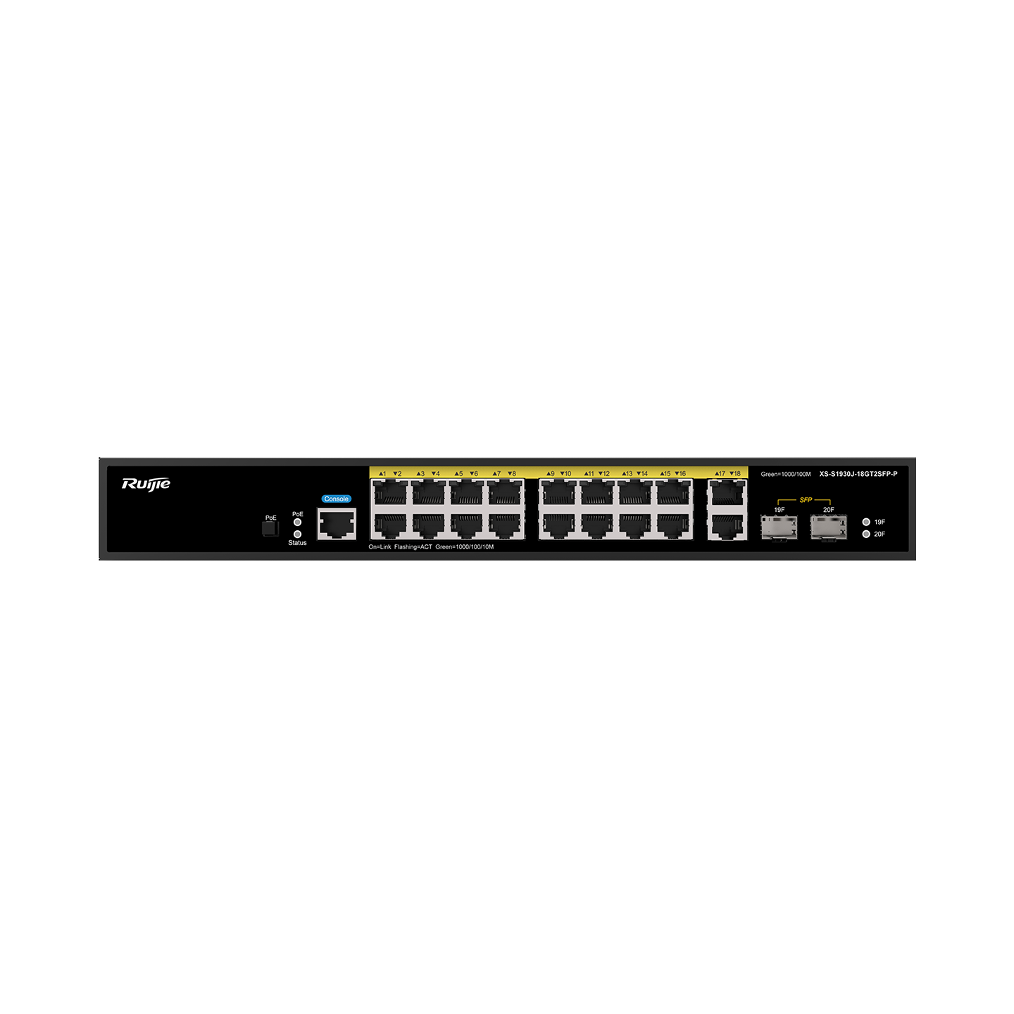 Switch Ruijie 18 cổng 1000M lớp 2 XS-S1930J-18GT2SFP-P